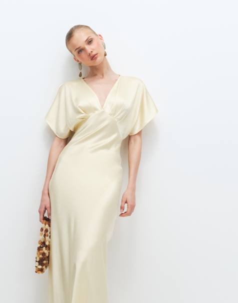 Yellow Satin Dresses | Shop at ASOS