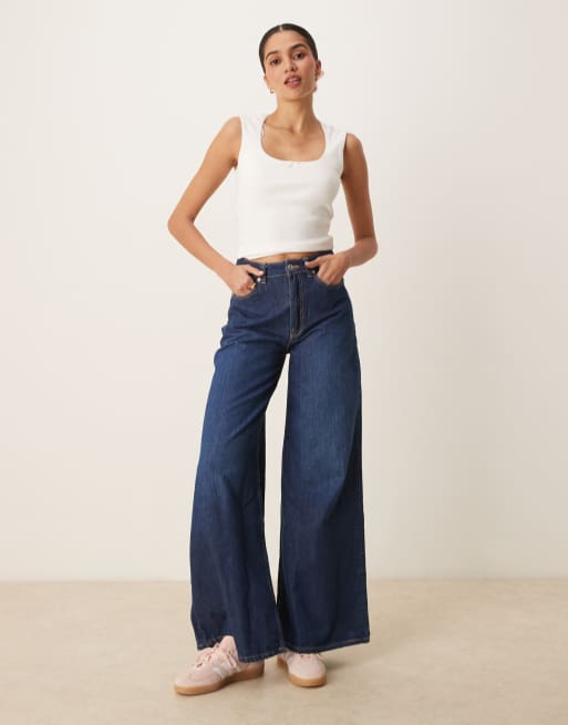 Gina Tricot – Baumwoll-Trägertop in Weiß mit bestickten Rändern, 4 von 4