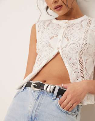 Gina Tricot Belt With Silver Belt Detail