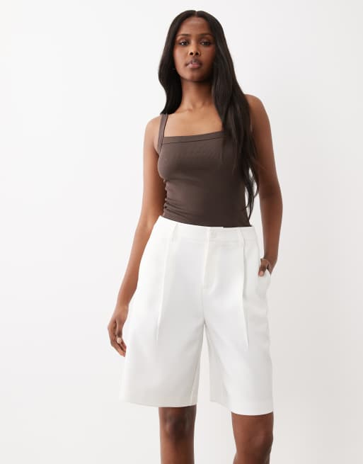 Gina - Tricot - Bermuda sartoriali bianchi, 3 di 5
