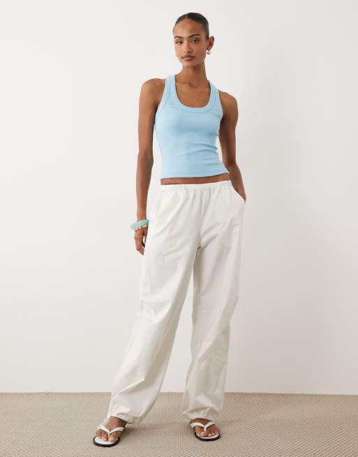 Gina Tricot - Blå tanktop med racerryg, 2 af 4