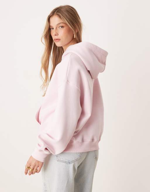 Gina Tricot – Bleklila huvtröja i oversize, 4 av 4