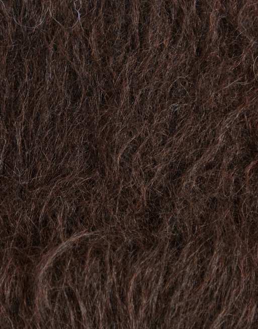 Gina Tricot bonnet duveteux marron, 2 de 3