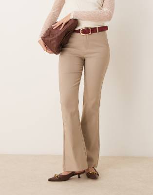 Gina Tricot - Bootcut-Hose in Taupe-Neutral