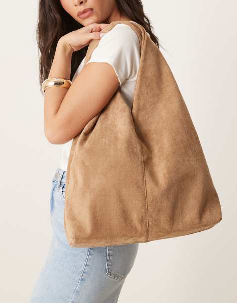 Gina Tricot - Borsa da spalla morbida beige cammello - view 1