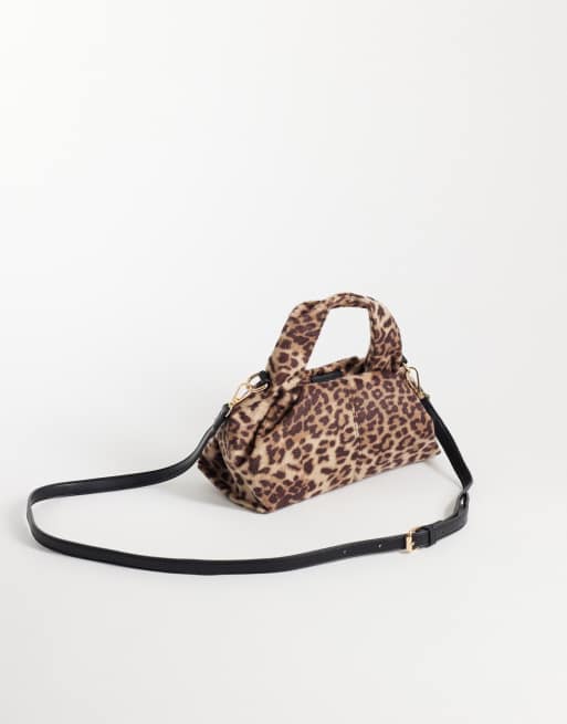 GINA TRICOT borsa piccola con effetto pelo e stampa leopardata, 4 di 4