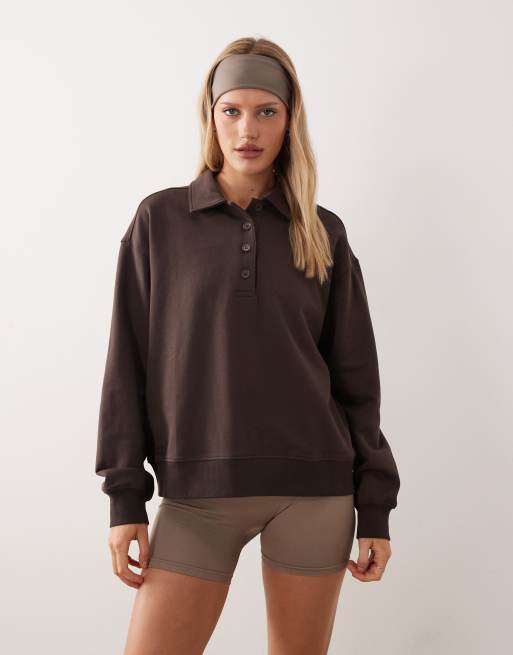 Gina Tricot – Brązowy zestaw dresowy, 2 z 3