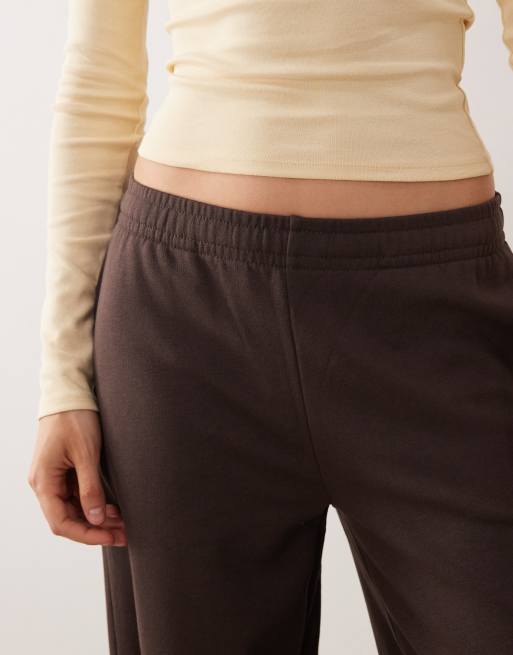Gina Tricot – Bruna sweatpants med vida ben, del av set, 5 av 5