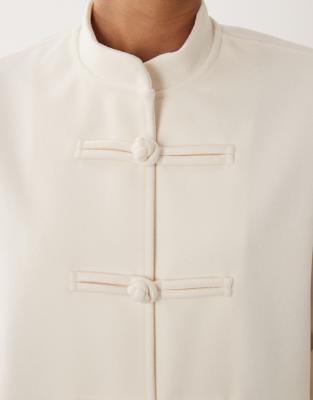 Gina Tricot Button Through Jacket In White