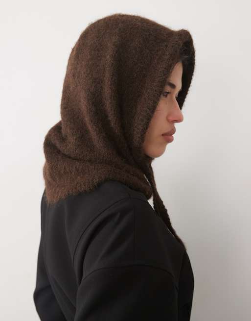 Gina Tricot cagoule en maille marron chocolat, 3 de 3