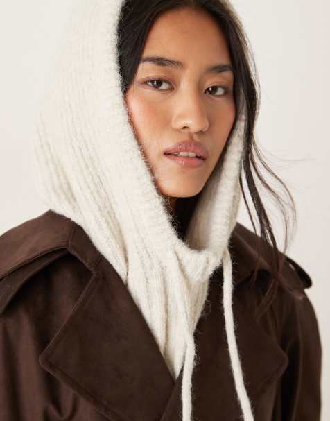 Gina Tricot - Cagoule en maille souple - Crème - view 1