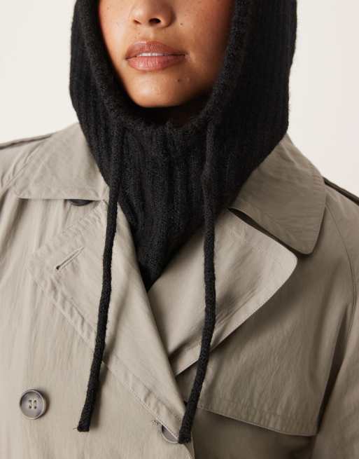 Gina Tricot - Cagoule en maille souple - Noir, 3 de 3