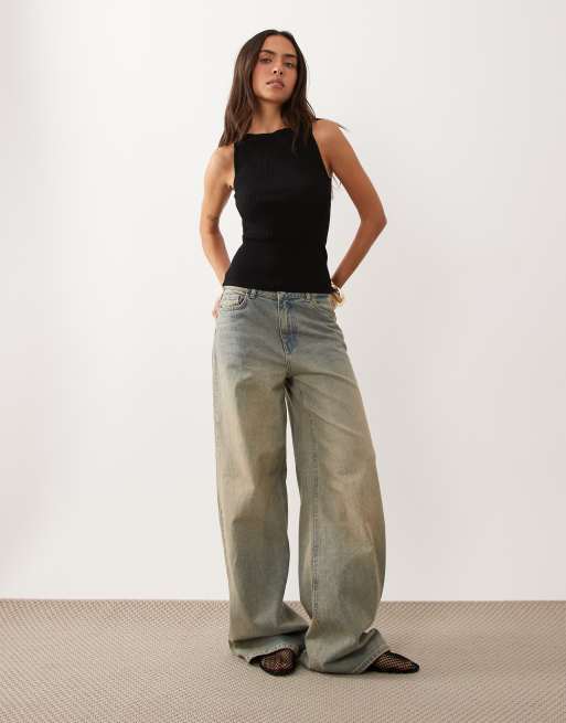 Gina Tricot - Canotta nera in maglia a coste, 3 di 4