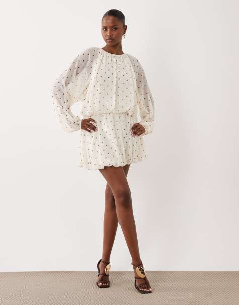 bec and bridge black lace dress Rebecca Vallance | Maisie Mini Polka Dot Dress