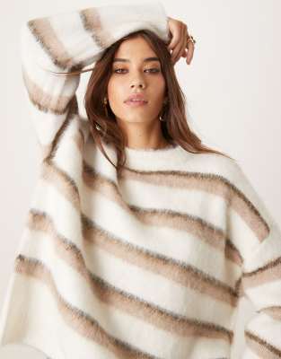 Gina Tricot Chunky Knit Sweater In Multi