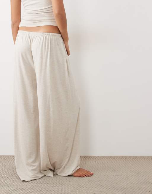Gina Tricot co-ord lounge trousers in beige, 4 of 5