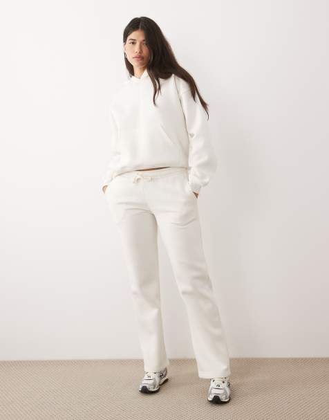 Gina Tricot - Co-ord set van ruimvallende hoodie en joggingbroek in gebroken wit - view 1