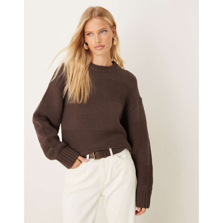 新品　WOMEN’S WR STRIPE CREW NECK KNIT S Rollneck™ Sweater In Stripe For Women | J.Crew