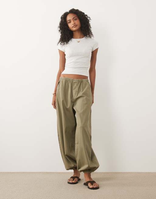 Gina Tricot crew neck top in light gray, 3 of 4