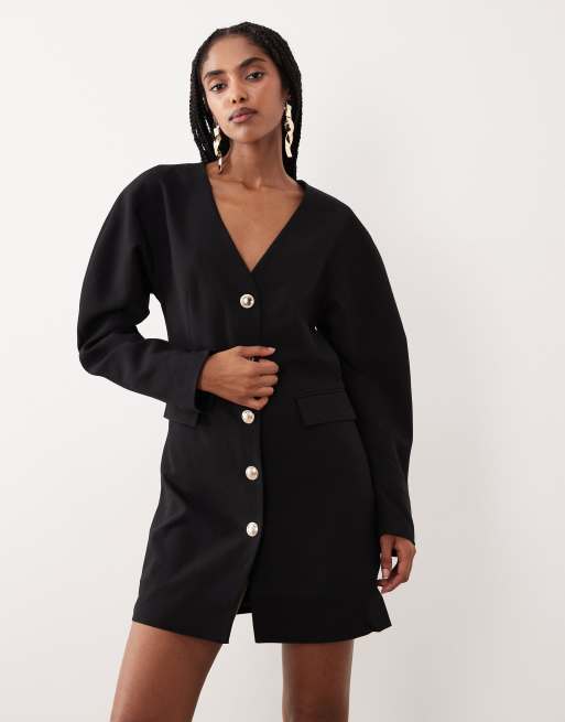 Gina Tricot – Czarna elegancka sukienka mini, 2 z 4
