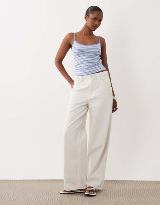 Gina Tricot - Débardeur doux à rayures - Bleu, 2 de 4