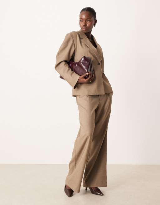 Gina Tricot – Eleganter, formgebender Blazer in Beige meliert, 2 von 4