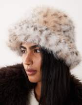 Kiwi & Co fluffy faux fur aviator hat in blue