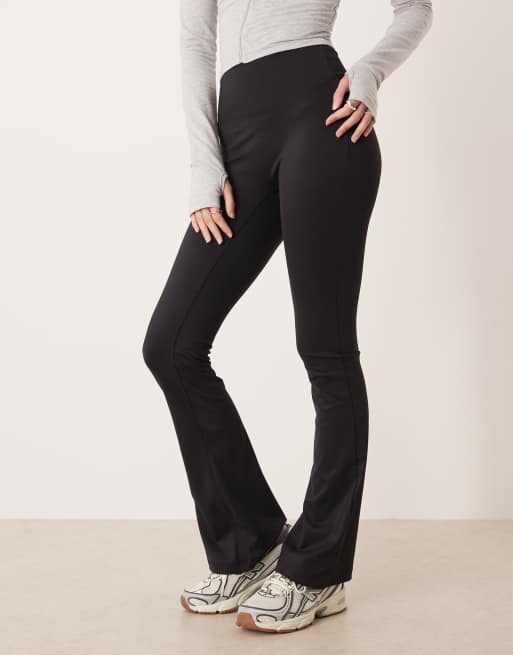 Gina Tricot flare soft leggings in black, 2 of 5