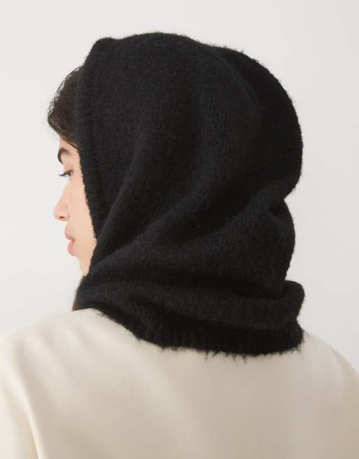Gina Tricot gebreide bivakmuts in zwart, 3 van 3