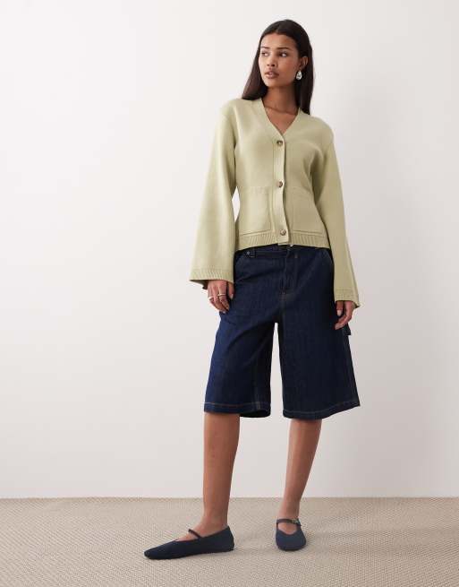 Gina Tricot - Getailleerd vest in saliegroen, 2 van 4