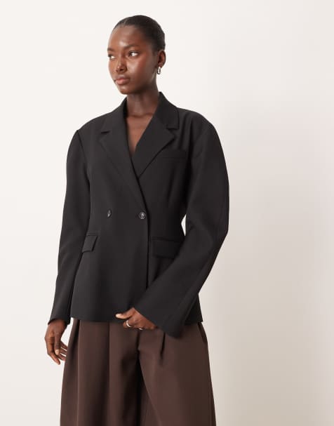 Gina Tricot - Gevormde blazer in zwart - view 1