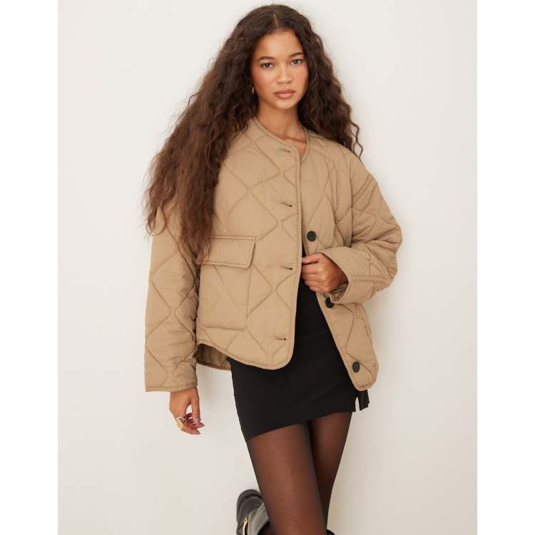 MINTLIMIT Blazer da donna con maniche a 3/4 increspate, aperto sul davanti, tinta unita, da lavoro, ufficio, top, cappotto, capispalla, tasche con patta, Bu-cielo Blu, M