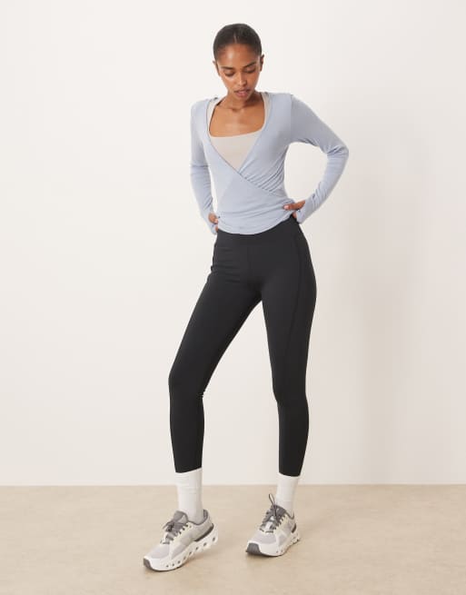 Gina Tricot - Gilet cache-cœur doux avec manches longues - Bleu poudré, 4 de 4