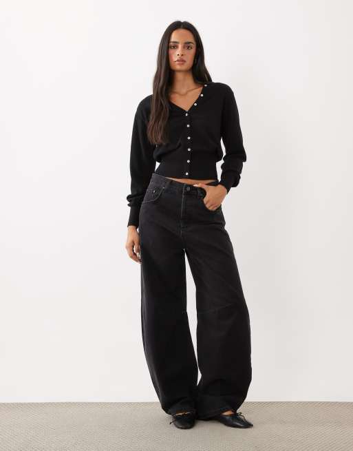 Gina Tricot gilet cintré à la taille ajusté noir, 2 de 4