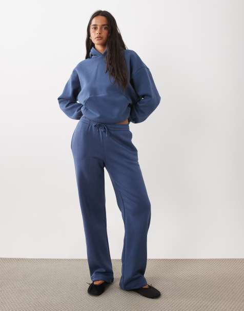 Gina Tricot – Gråblått set i sweatshirttyg med ledig passform - view 1