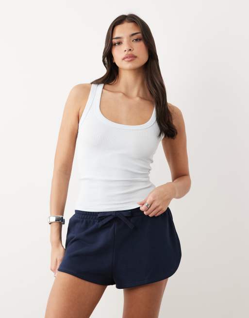 Gina Tricot – Granatowe szorty dresowe, 2 z 5
