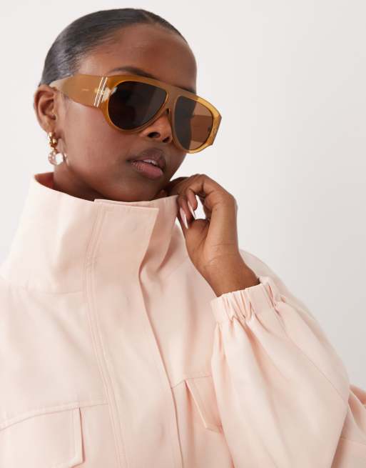 Gina Tricot – Hochgeschlossene Cargojacke in Pfirsich, 3 von 4