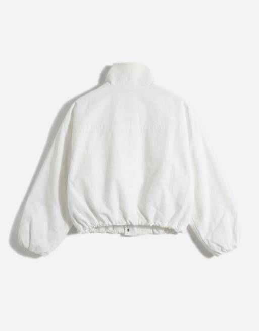Gina Tricot - Hoogsluitend sportief kort jack in wit, 6 van 11