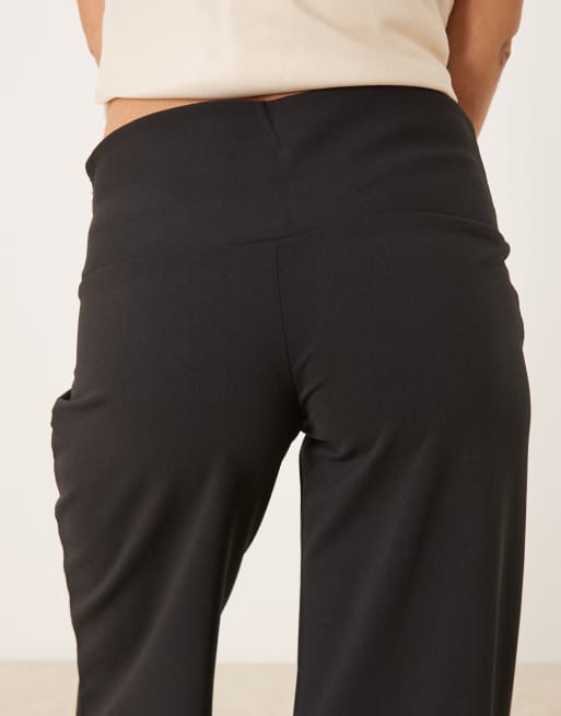 Gina Tricot – Hose in Schwarz mit niedrigem Bund, 5 von 5