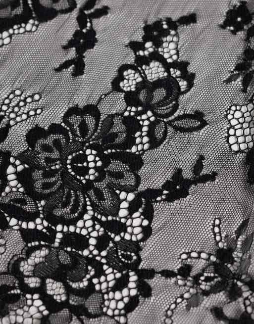Gina Tricot – Hüfttuch aus Spitze in Schwarz, 2 von 3