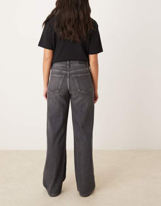 Gina Tricot - Jean ample à taille basse - Gris foncé délavé, 3 de 5