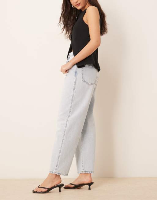 Gina Tricot - Jeans a cilindro lavaggio blu chiaro, 2 di 5