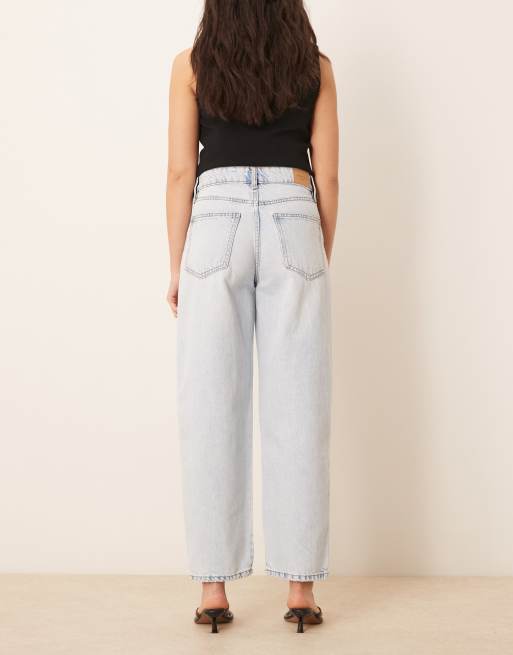 Gina Tricot - Jeans a cilindro lavaggio blu chiaro, 3 di 5