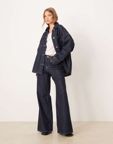 Gina Tricot – Jeansowy zestaw w ciemnoniebieskim odcieniu indygo - view 1