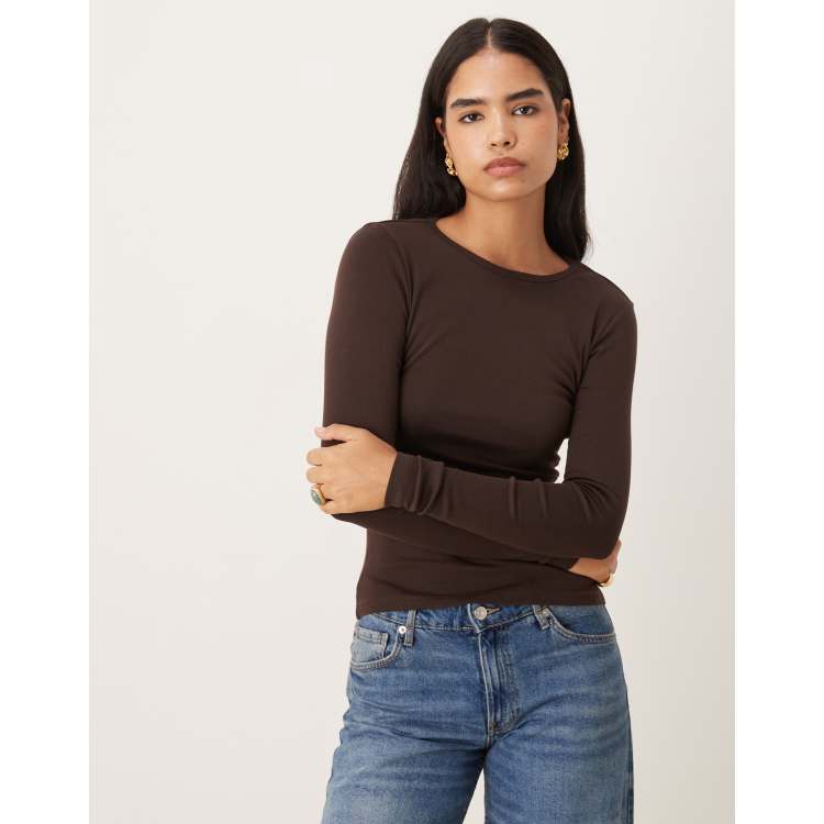 トップス L SCRATCHY FITTED JERSEY TOP Metal Scratchy Fitted Jersey Top – Chopova Lowena