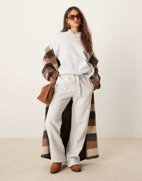 Gina Tricot - Joggers ampi dritti grigio chiaro mélange - view 1