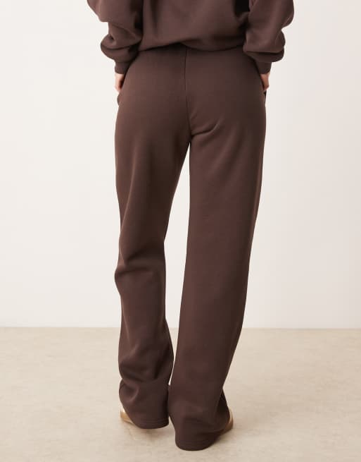 Gina Tricot - Joggers dritti ampi marrone scuro, 4 di 5
