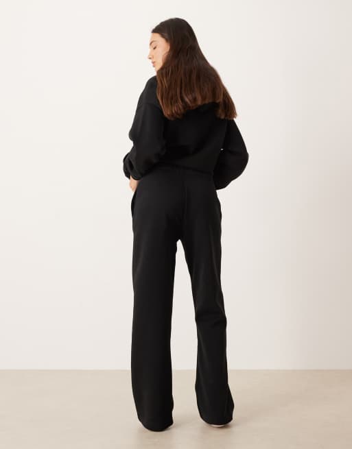 Gina Tricot - Joggers dritti ampi neri in coordinato, 3 di 5