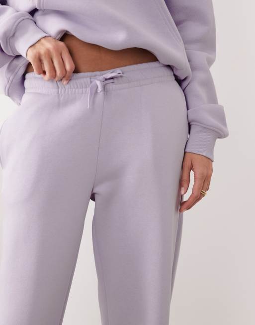 Gina Tricot - Joggers dritti ampi viola lavanda in coordinato, 3 di 5