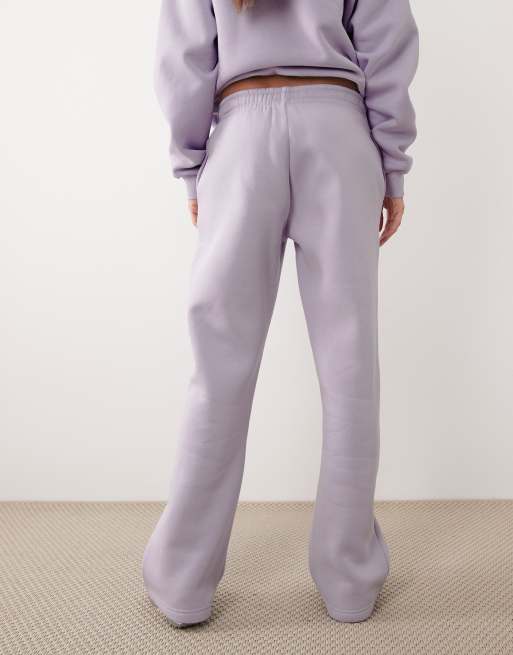 Gina Tricot - Joggers dritti ampi viola lavanda in coordinato, 4 di 5